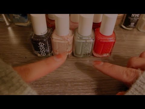 【ASMR-Shroom】來看看我的指甲油收藏～塗指甲My Nail polish collection