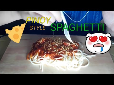 ASMR SPAGHETTI JOLLIBEE MUKBANG ( LOT OF SLURPING) EATING SOUND