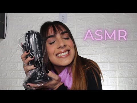 ASMR | ABRINDO MICROFONE NOVO DO CANAL