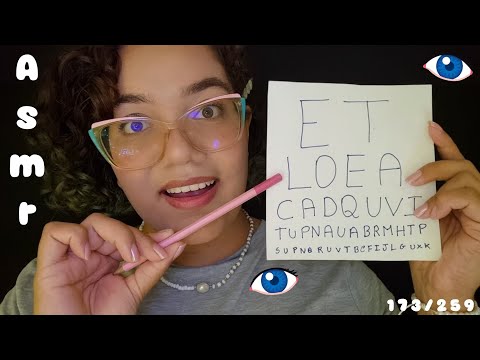 ASMR CASEIRINHO | FAZENDO SEJ EXAME DE VISÃO 👁️✨