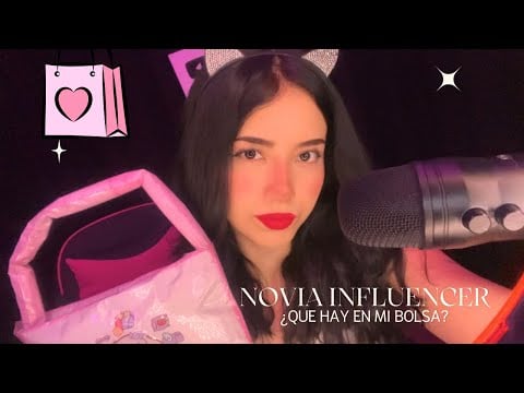 RP | TU NOVIA INFLUENCER TE MUESTRA QUE HAY EN SU BOLSA  | Andrea ASMR 🦋💓