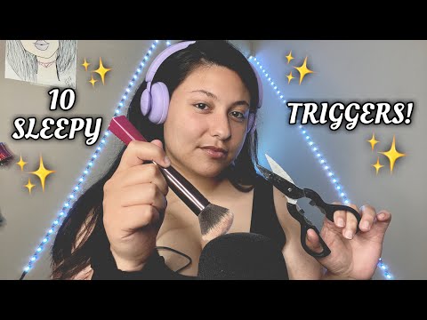 ASMR~ 💤✨10 Triggers To Help You Sleep ✨💤