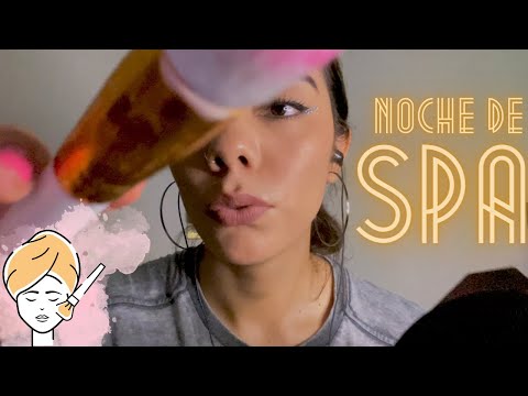 ASMR | Noche de SPA ✨ te aplico mascarillas ✨ toco tu carita