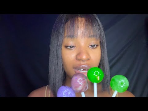 ASMR| Lollipop Eating and Review 🍭 (lollipop licking & sucking, mouth sounds)