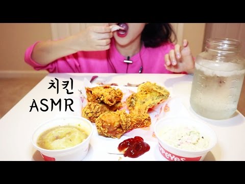 ASMR eating POPEYES Fried Chicken 파파이스 치킨