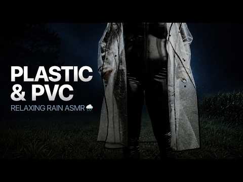Rainy Day PVC ASMR 🌧️ Catsuit, Plastic Raincoat & Nature Sounds