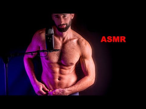 Fit Male ASMR — Slow Undressing, Fabric Scratching & Close Whispers for Sleep
