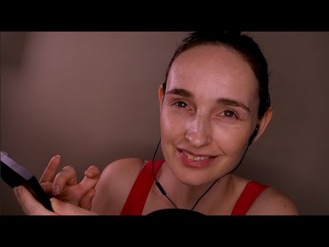Get Ready With Me ASMR! ~ Eye brows, Make up & Hair (Whispered)