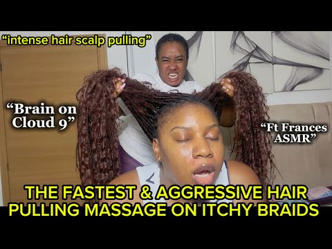 ASMR FASTEST & INTENSE AGGRESSIVE BIG BRAIDS SCALP SCRATCH/EXTREME HAIR PULLING FT @Francesasmr1 