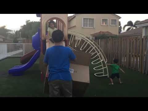 throwing our cousin in a box and delivering it to our grandma