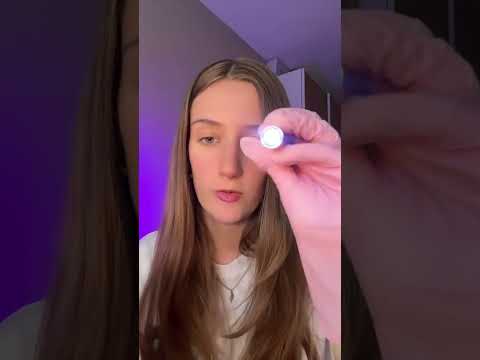 Asmr eye exam lights only 🔦 #asmr #fastasmr #eyeexam #triggersforsleep