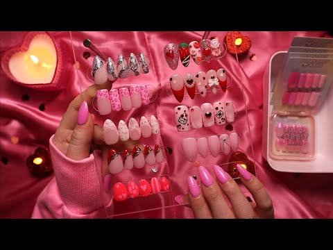 ASMR Valentine's Day Nail Collection Launch Show and Tell 💅🏻💗