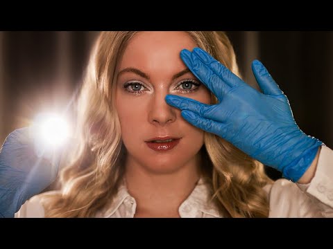 ASMR EYES CLOSED Cranial Nerve Exam 👀 Eye & Hearing Test, Tuning Forks, Light Triggers