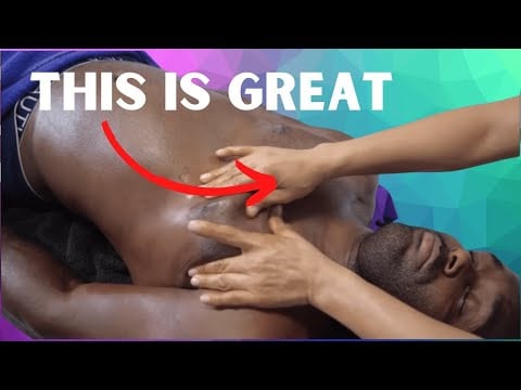 [ASMR] Upper Body Massage | Relaxing Chest & Abdominal Therapy | No Talking