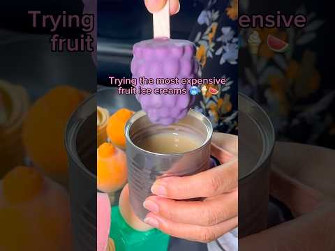 Trying the most expensive fruit ice creams… #food #eating #fruit