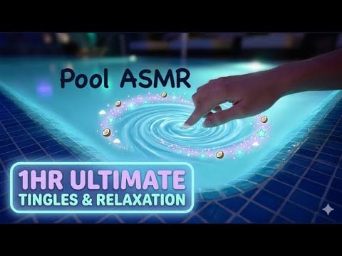 1HR ASMR | TINGLY Water Swirls & Deep Pool Tapping (Intense Relaxation for Sleep)