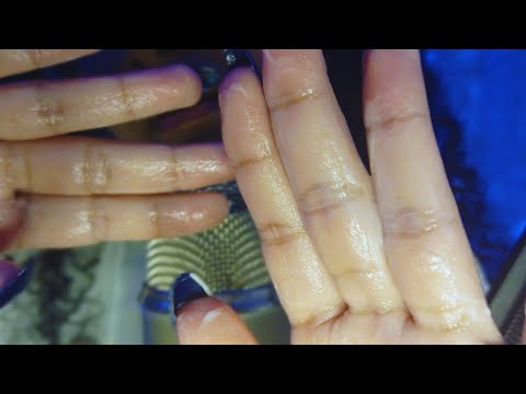 ASMR 'Creme nas mãos' Sons de Creme