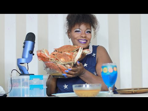 CRAVING BLUE CRABS ASMR EATING SOUNDS (Dipping Sauce)