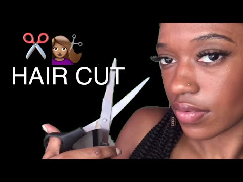 ASMR A HAIRCUT NO TALKING ! SCISSOR & BRUSH SOUNDS