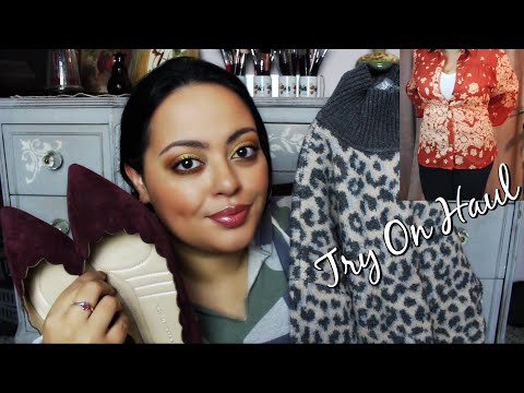 ASMR| Fall Clothing Haul & Accessories TRY ON (Weight Loss Journey)