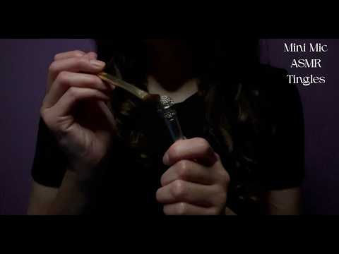 GENTLE Mini Mic ASMR Tingles (gentle plastic crinkles, mic brushing, and whispering)