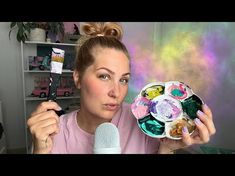 ASMR SUOMI ✨höpöttelen ja maalaan🎨👩‍🎨