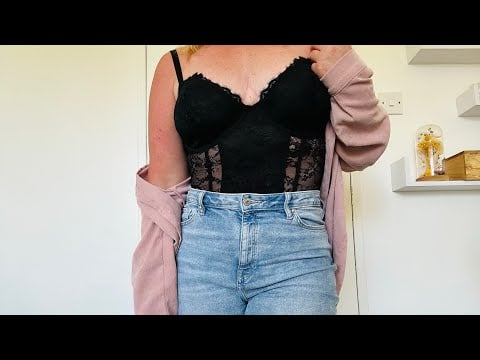 ASMR OOTD fabric scratching sounds, no talking 