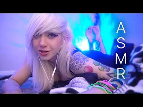 ASMR:Sleepover with GF,  talking you to sleep