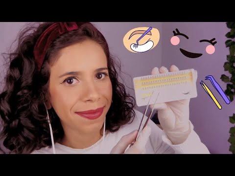 [ASMR] - ALONGAMENTO DE CÍLIOS O RETORNO | Roleplay