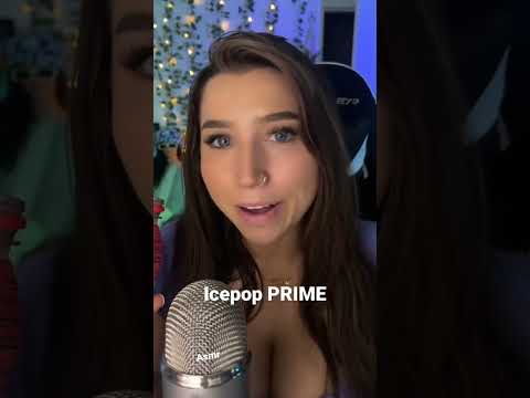 Trying Icepop prime #asmr #shortsasmr #shorts #prime