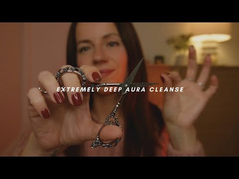 1 hour of energy pulling, cord cutting & negative energy removal ✂️ ASMR REIKI ft. Linjer Jewellery