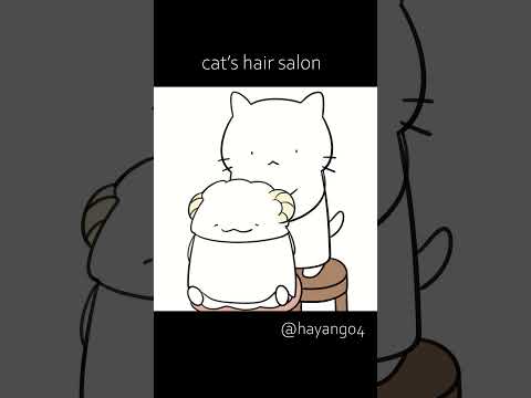 cat's hair salon #animated #shorts