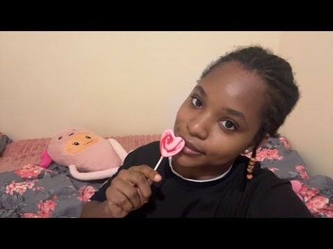 ASMR Lollipop licking and Whispering 🍭