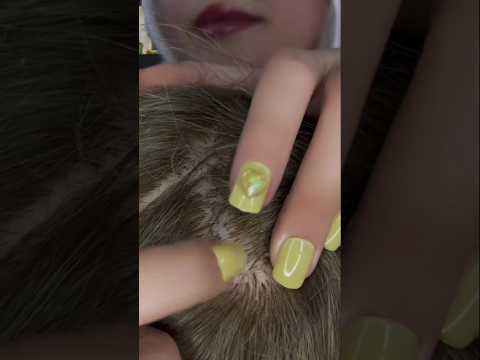 ASMR Hair Check 💆🏻‍♀️ #satisfying #visualtingle #satisfyling #relax #tingles #relaxing