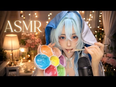 ASMR Painting You With Edible Rainbow Paint 🎨🌈✨