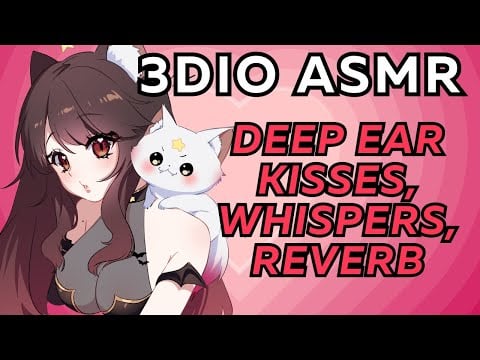 【3DIO ASMR】🌸 giving you all my attention~ ♡ deep ear kisses, whispers, reverb