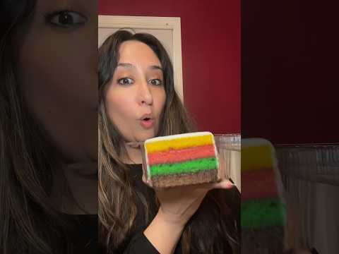 Rainbow Cake ASMR Eating Sounds