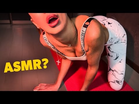 [4K USA ASMR] When Yoga Sounds Too Real 😮‍💨 Deep Breathing, Real Effort & Body Focus | Full in Bio