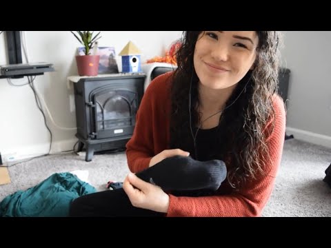 ASMR Folding Laundry and Whispered Chit Chat