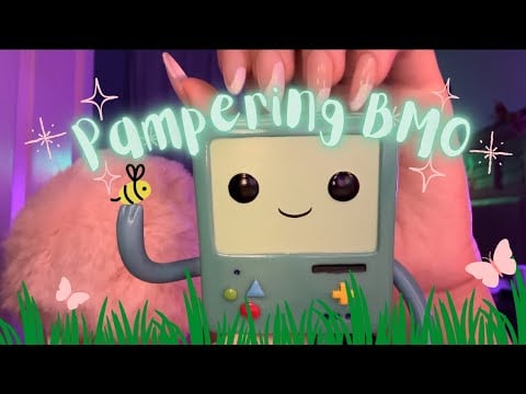 Pampering BMO!!🤖✨(face, head, and back massage!)🙂‍↔️🎀