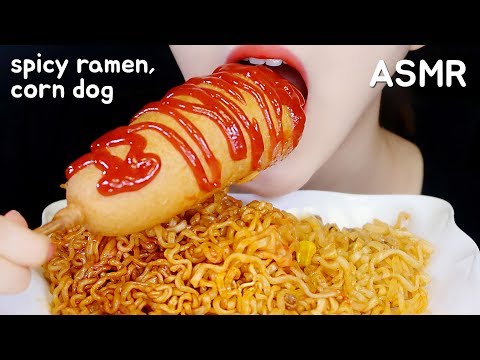BULDAK SPAGHETTI ASMR CORN DOG ASMR SPICY NOODLES ASMR SAMYANG RAMEN ASMR NO TALKING