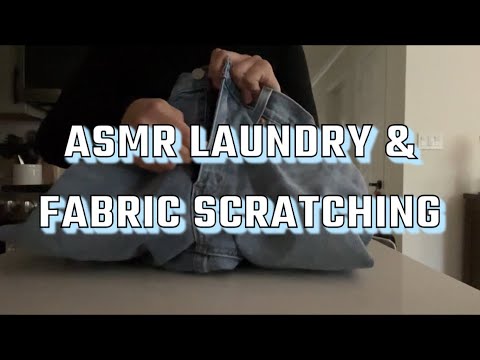 ASMR Intentional Laundry Folding & Fabric Scratching 🧺😇| No Talking