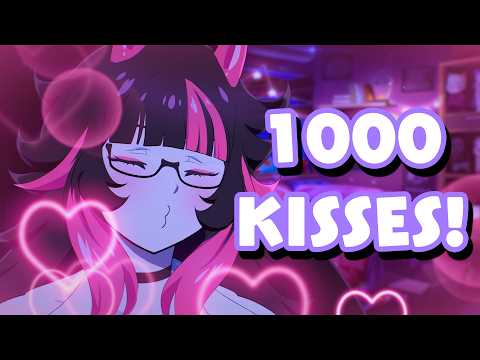 ASMR 1000 Kisses for Valentines Day | Kissing & Girlfriend Experience