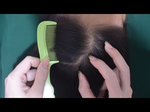 ASMR Hair Combing No Talking, Relaxing Scalp Scratch, Scalp Massage With Comb For Reduce Headache