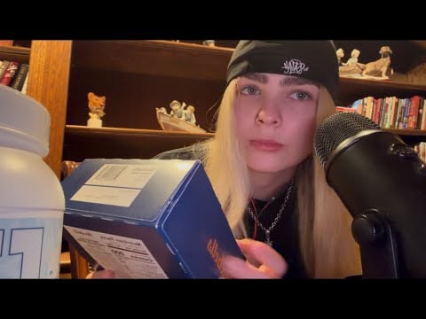 asmr with protein snacks 