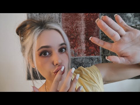 ASMR spit painting, cleaning your face👅💦 In Chinese 中文