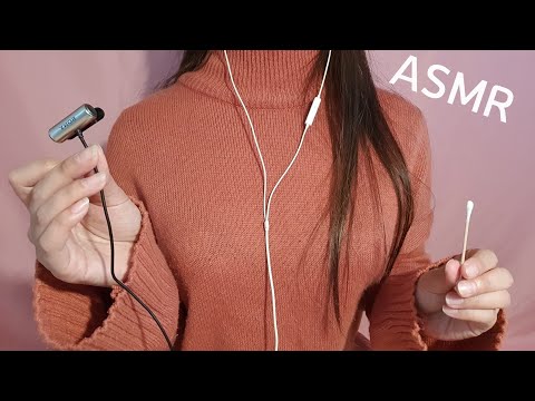 ASMR 말 많은 귀청소 | ear cleaning | whispering | 핀마이크