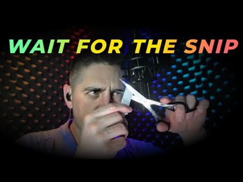 Anticipation ✂️ Super Sensitivity😱 Microphone Scissors #ASMR #SleepAid