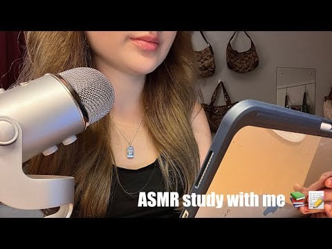ASMR study with me!!