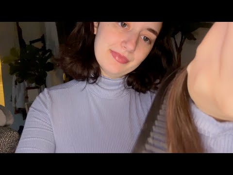 ASMR| Hair Brushing and Clipping (Personal Attention, Soft Spoken)